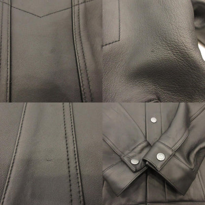 WACKOMARIA | Leather Trucker Jacket Leather 25FWE-WMO-BL02 Black Size: L