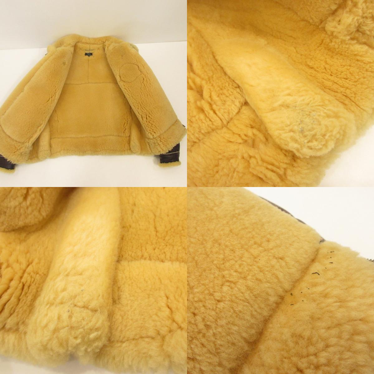 THE REAL McCOY'S | The Real McCoys WAR ART COLLECTION B-3 Leather × Leiji Matsumoto Brown Size: L