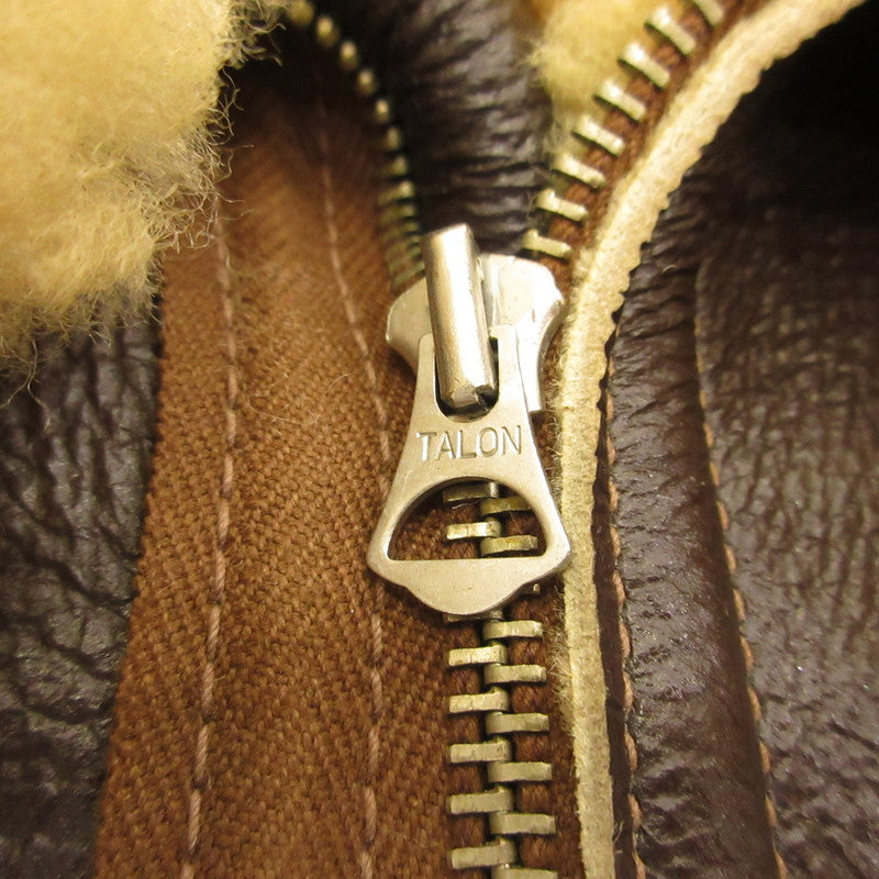 THE REAL McCOY'S | The Real McCoys WAR ART COLLECTION B-3 Leather × Leiji Matsumoto Brown Size: L