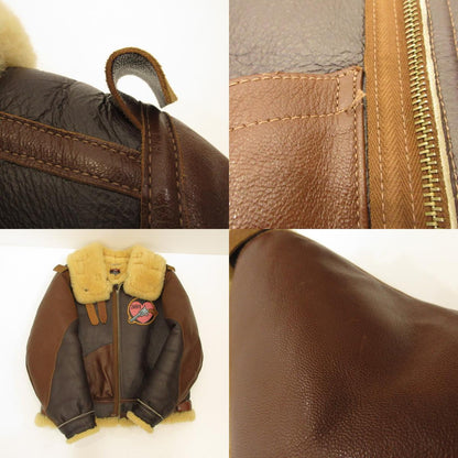 THE REAL McCOY'S | The Real McCoys WAR ART COLLECTION B-3 Leather × Leiji Matsumoto Brown Size: L