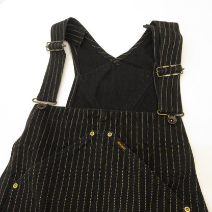 IRON HEART | IRON HEART 12oz Black Wabash Double Knee Overalls Overalls 819 Black Size: 36