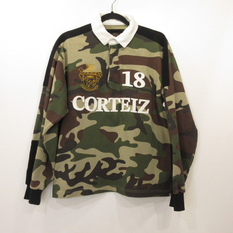 PANELLED RUGBY ポロシャツ カモ サイズ：M