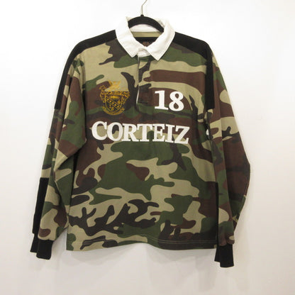 PANELLED RUGBY ポロシャツ カモ サイズ：M