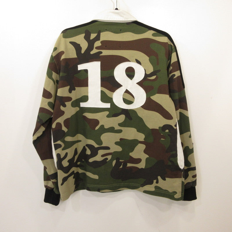 PANELLED RUGBY ポロシャツ カモ サイズ：M