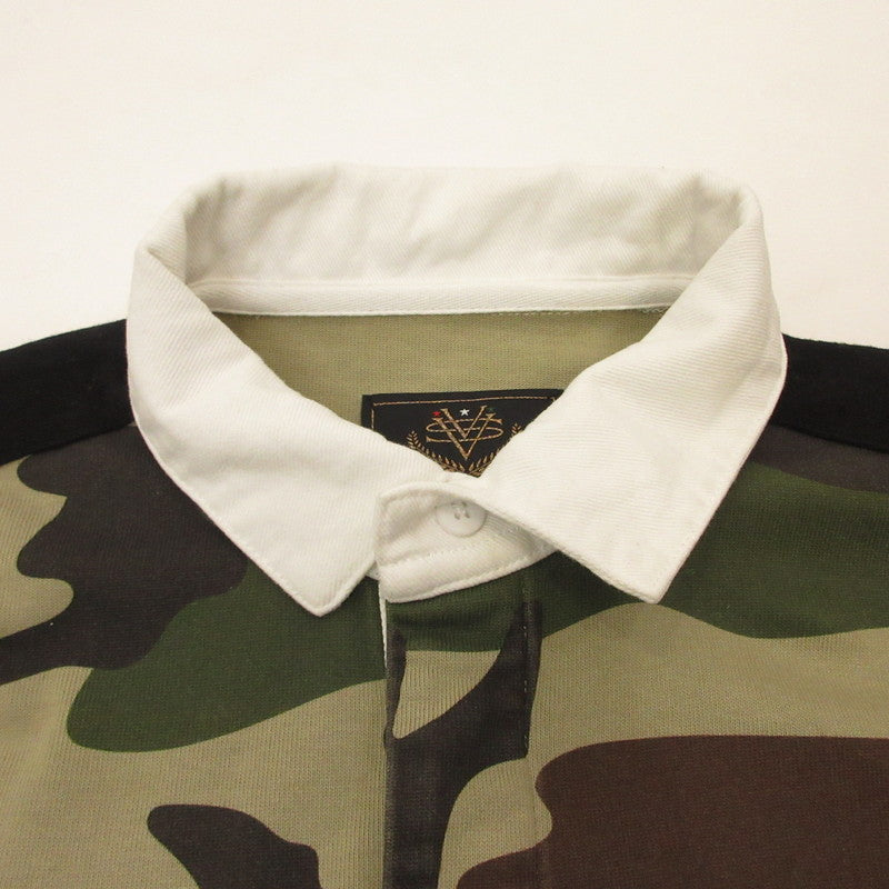 PANELLED RUGBY ポロシャツ カモ サイズ：M