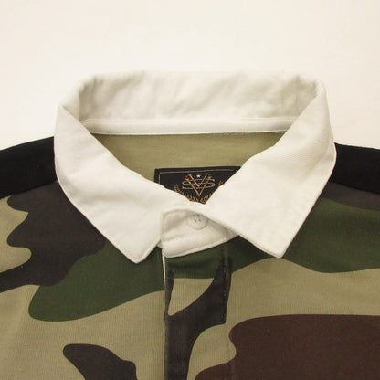 PANELLED RUGBY ポロシャツ カモ サイズ：M
