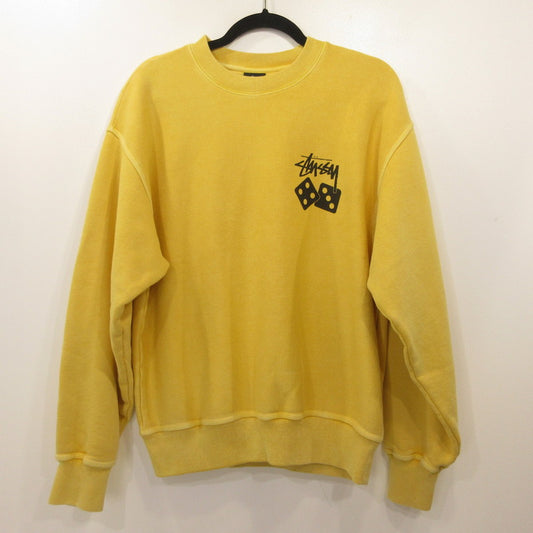 STUSSY | ステューシー DICE CREW PIGMENT DYED スウェット 1915077 イエロー サイズ：M