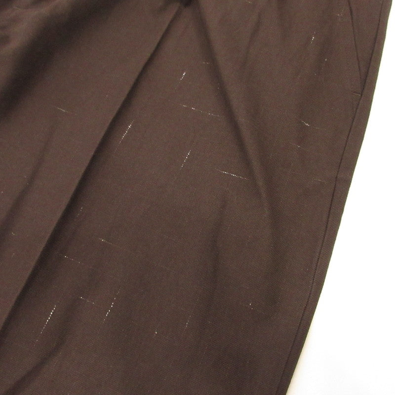 KASURIP 2TUCK TROUSER Pants T24AW-PT05 Brown Size: 3