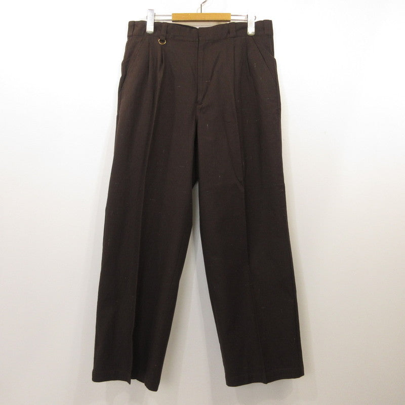 KASURIP 2TUCK TROUSER Pants T24AW-PT05 Brown Size: 3