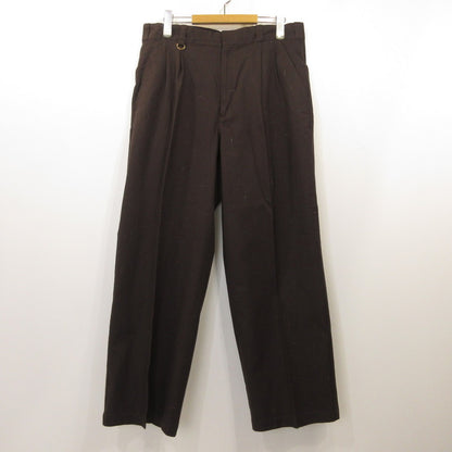 KASURIP 2TUCK TROUSER Pants T24AW-PT05 Brown Size: 3