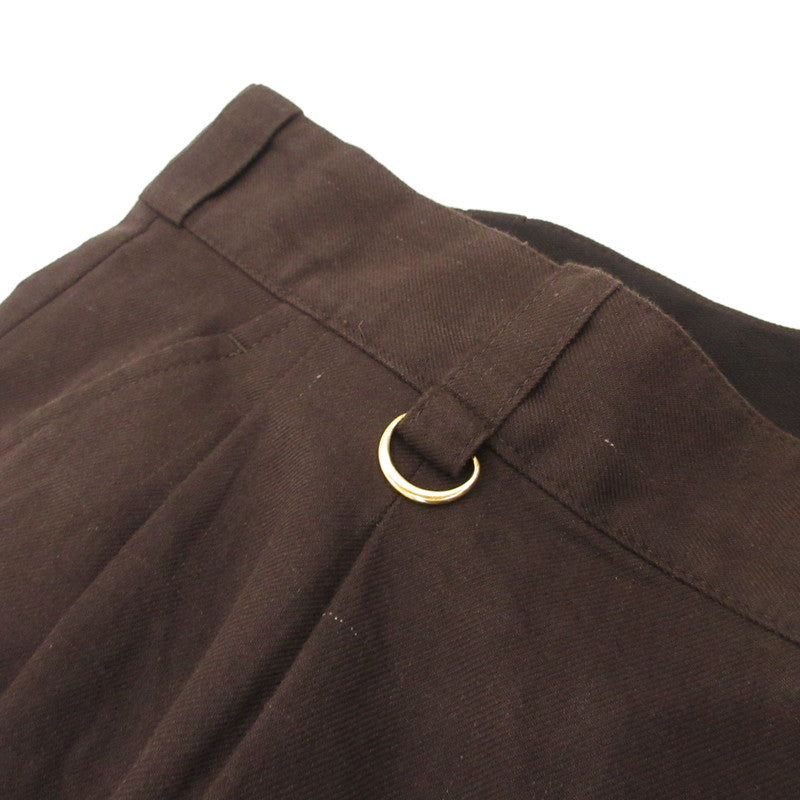 KASURIP 2TUCK TROUSER Pants T24AW-PT05 Brown Size: 3