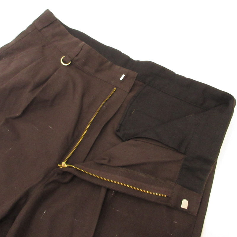 KASURIP 2TUCK TROUSER Pants T24AW-PT05 Brown Size: 3
