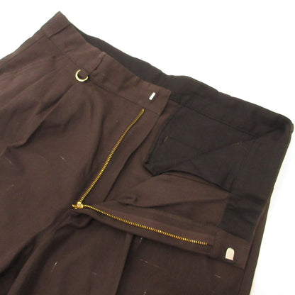 KASURIP 2TUCK TROUSER Pants T24AW-PT05 Brown Size: 3