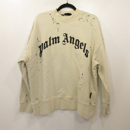 Palm Angels | GD GLITTERED LOGO SWEATSHIRT PMBA065F22FLE007 Eastland official Ivory Size: S