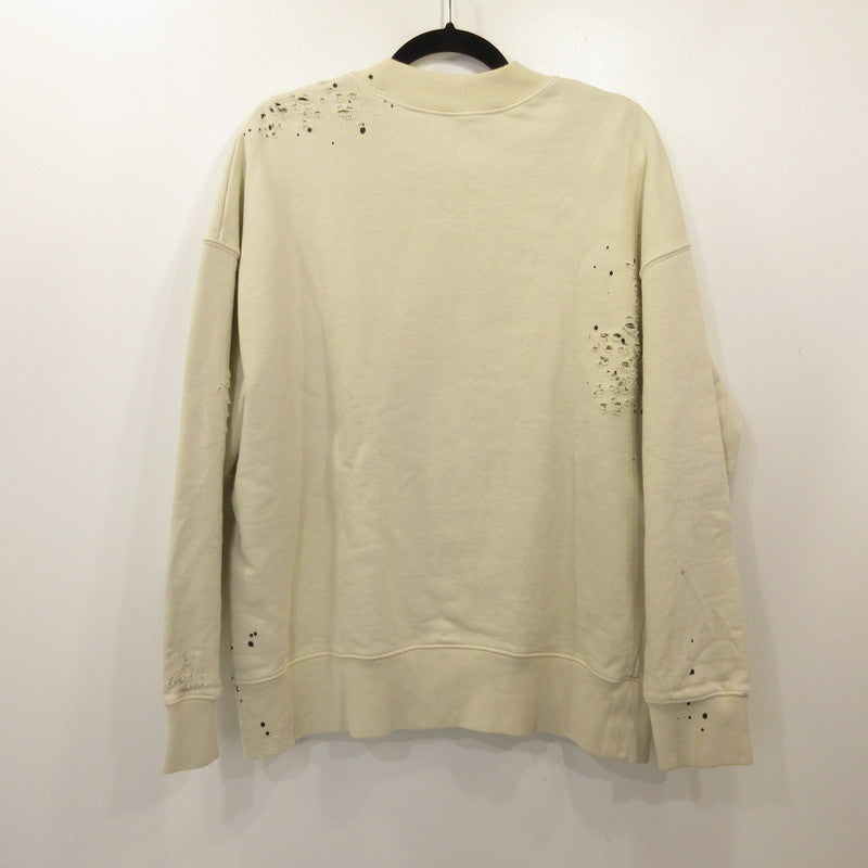 Palm Angels | GD GLITTERED LOGO SWEATSHIRT PMBA065F22FLE007 Eastland official Ivory Size: S