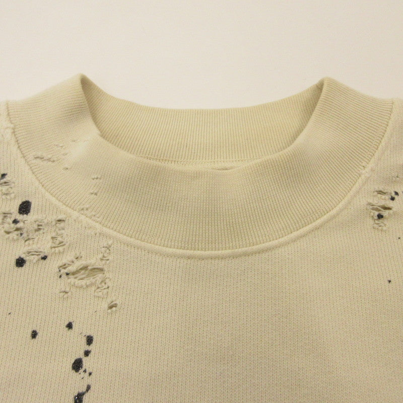 Palm Angels | GD GLITTERED LOGO SWEATSHIRT PMBA065F22FLE007 Eastland official Ivory Size: S