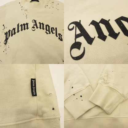 Palm Angels | GD GLITTERED LOGO SWEATSHIRT PMBA065F22FLE007 Eastland official Ivory Size: S