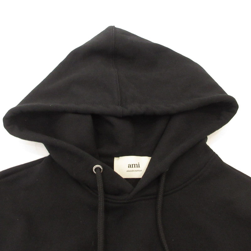 AMI | AMI AMI DE COEUR HOODIE Hoodie BFUSW235.730 Black Size: M