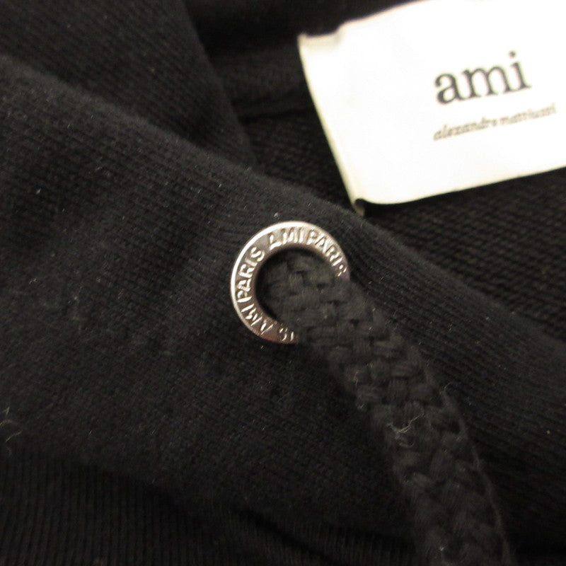 AMI | AMI AMI DE COEUR HOODIE Hoodie BFUSW235.730 Black Size: M