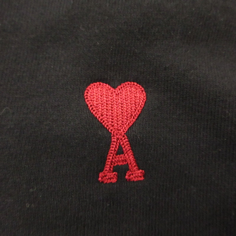 AMI | AMI AMI DE COEUR HOODIE Hoodie BFUSW235.730 Black Size: M