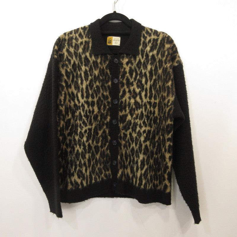 SAINT MICHAEL | SAINT MICHAEL LEOPARD KNIT CARDIGAN SM-HR1-0000-073 Size: L