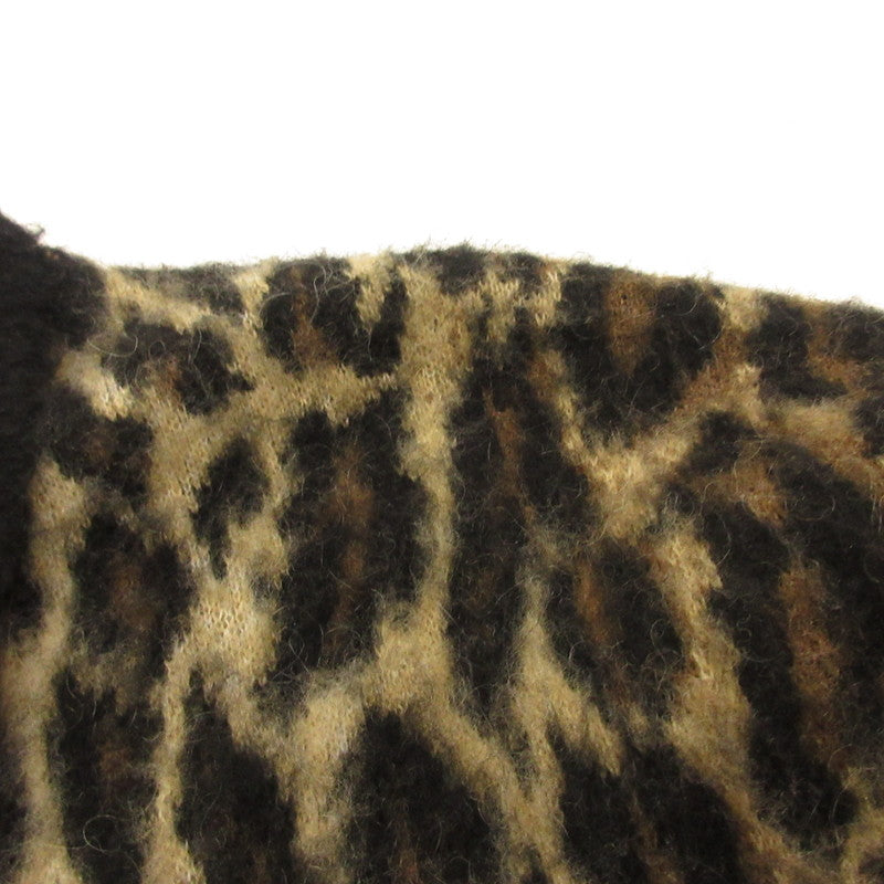 SAINT MICHAEL | SAINT MICHAEL LEOPARD KNIT CARDIGAN SM-HR1-0000-073 Size: L