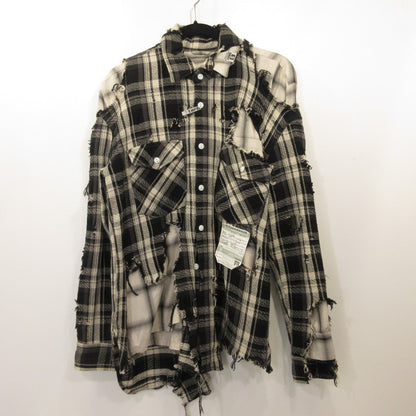 MIHARA YASUHIRO | ミハラヤスヒロ BROKEN LAYER SH 長袖シャツ A05SH113 ダメージ加工 サイズ：44