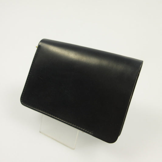 Short wallet Cordovan×DOUBLE 二つ折り財布 flp-26 ブラック
