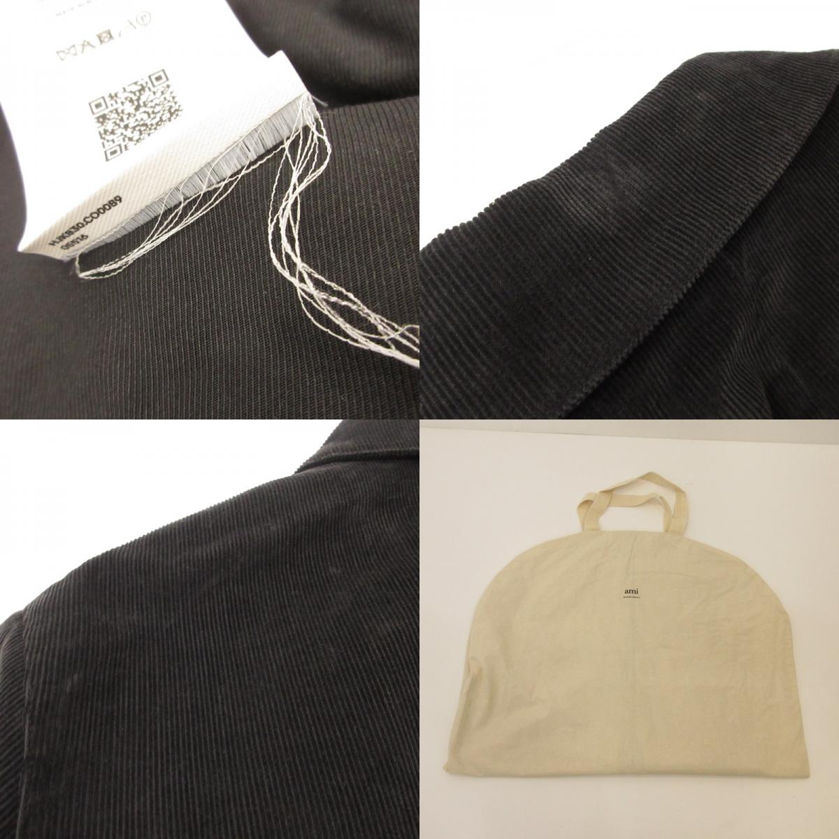 AMI | アミ パデッドジップジャケット その他アウター HJK830.CO0089 ブラック サイズ：M