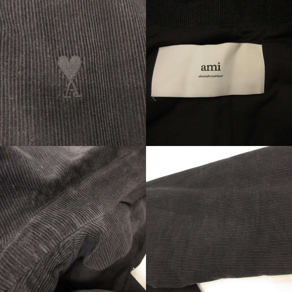 AMI | アミ パデッドジップジャケット その他アウター HJK830.CO0089 ブラック サイズ：M