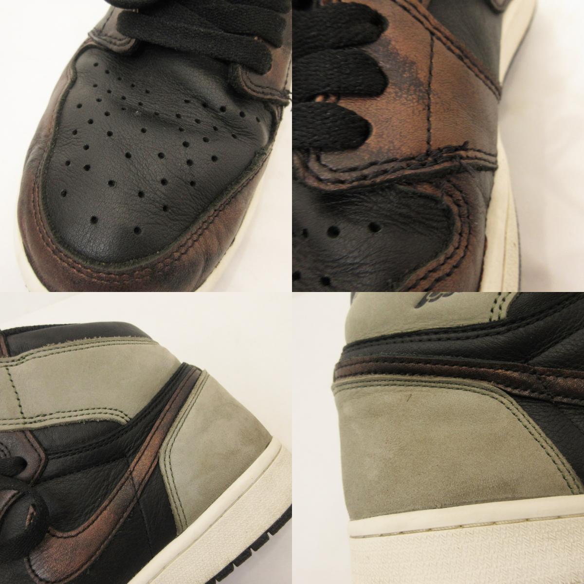 【中古】NIKE | ナイキ AIR JORDAN 1 RETRO HIGH OG RUST SHADOW スニーカー 555088-033 ブラウン 28cm【姫路東店】
