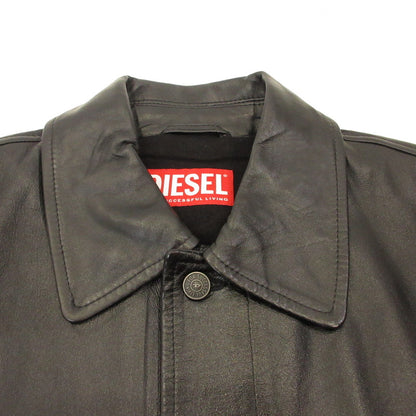 DIESEL | DIESEL L-BRETCH Leather A14752 0IPAG Black Size: 46