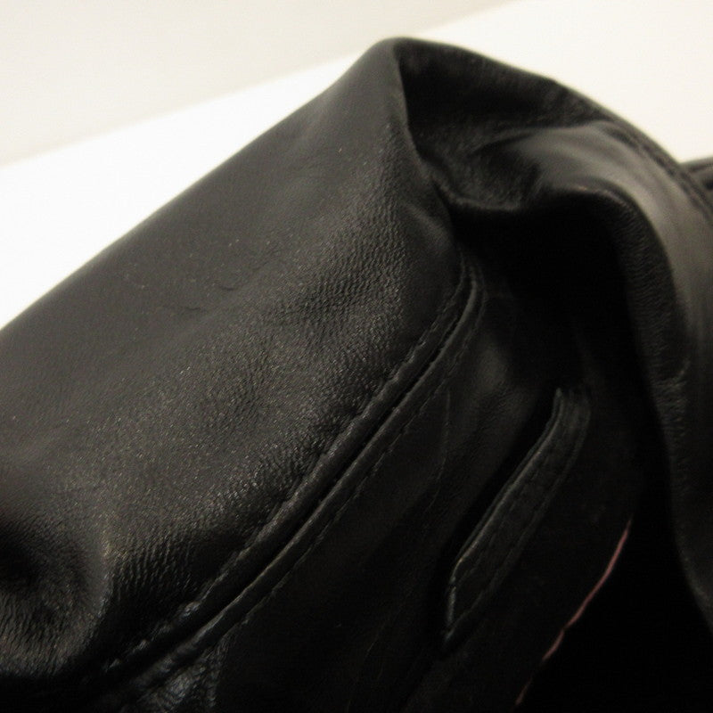 DIESEL | DIESEL L-BRETCH Leather A14752 0IPAG Black Size: 46