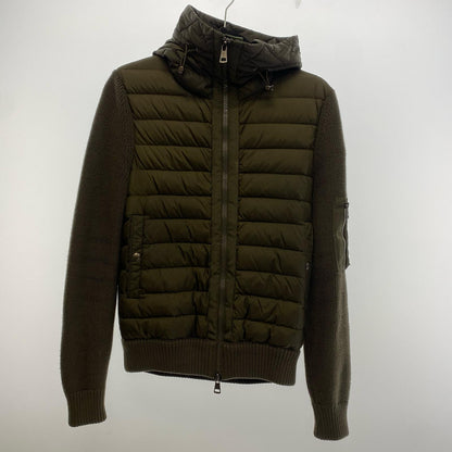 MONCLER | モンクレール MAGLIONE TRICOT CARDIGAN ダウンジャケット E20919402800 2019A/W 国内正規品 カーキ サイズ：S【姫路東店】