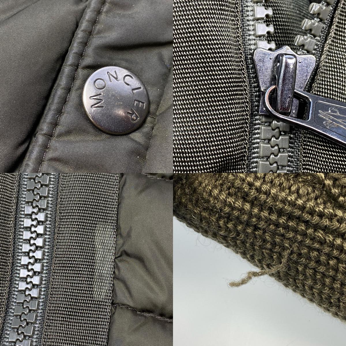 MONCLER | モンクレール MAGLIONE TRICOT CARDIGAN ダウンジャケット E20919402800 2019A/W 国内正規品 カーキ サイズ：S【姫路東店】