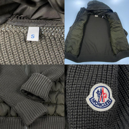 MONCLER | モンクレール MAGLIONE TRICOT CARDIGAN ダウンジャケット E20919402800 2019A/W 国内正規品 カーキ サイズ：S【姫路東店】