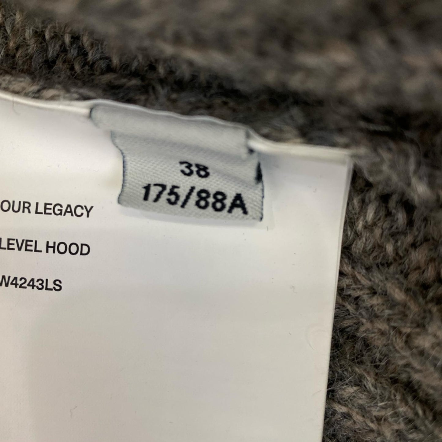 Our Legacy | Our Legacy Level hoodie knit W4243LS gray size: 38