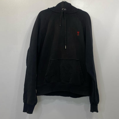 AMI | アミ DE COEUR HOODIE パーカー BFUSW205.747 国内正規品 ブラック サイズ：XXL【姫路東店】