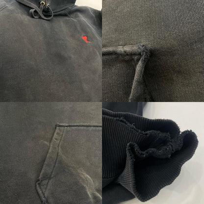 AMI | アミ DE COEUR HOODIE パーカー BFUSW205.747 国内正規品 ブラック サイズ：XXL【姫路東店】