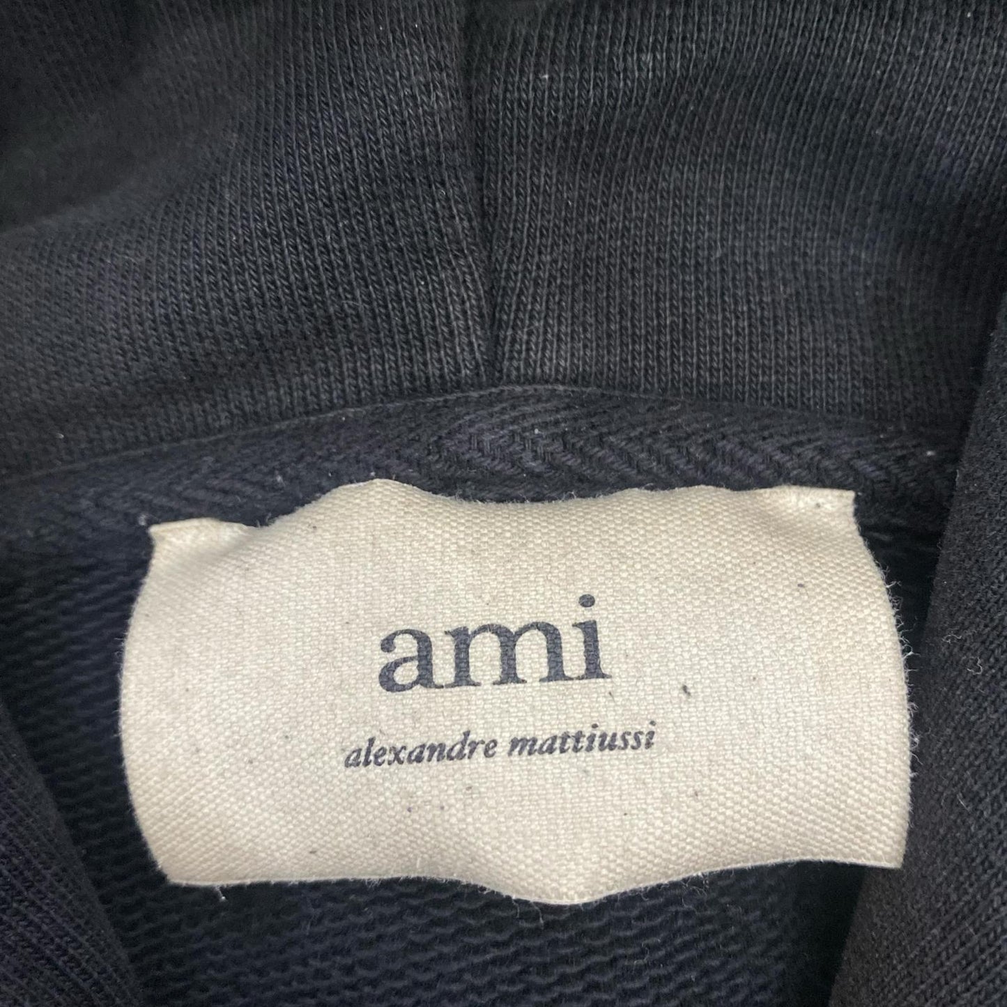 AMI | アミ DE COEUR HOODIE パーカー BFUSW205.747 国内正規品 ブラック サイズ：XXL【姫路東店】