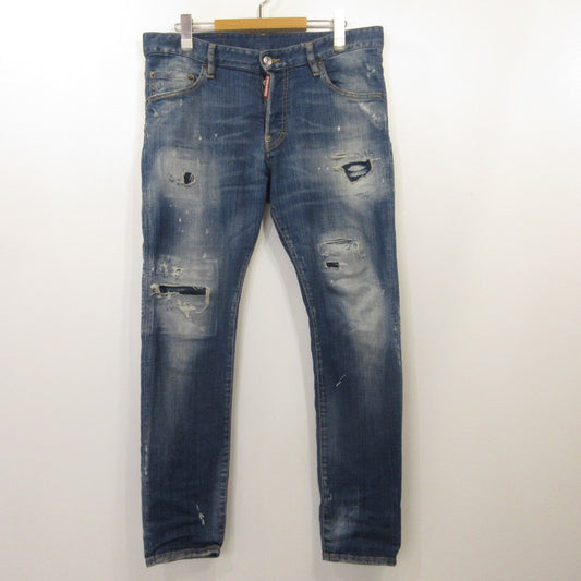 DSQUARED2 | ディースクエアード SKATER JEAN デニムパンツ S74LB0953 国内正規品 インディゴ サイズ：48