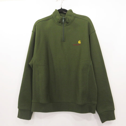 Carhartt WIP | カーハートダブリューアイピー Half Zip American Script Sweat スウェット I027014 グリーン サイズ：M【姫路東店】