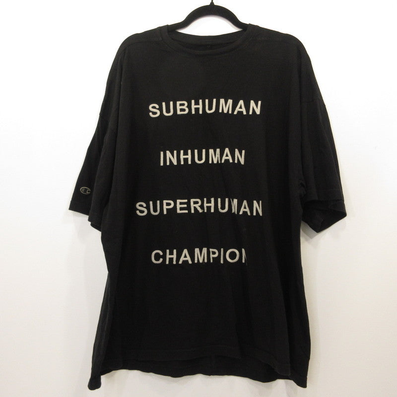 Rick Owens | Rick Owens TOMMY T short-sleeved T-shirt CM01E1675-CHJG Black Size: S