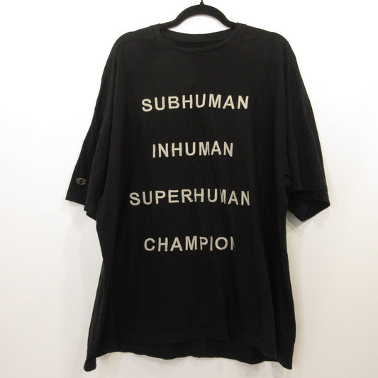 Rick Owens | リックオウエンス TOMMY T 半袖Ｔシャツ CM01E1675-CHJG ブラック サイズ：S