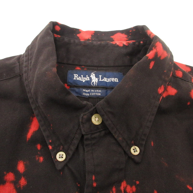 RALPH LAUREN | Ralph Lauren Long-Sleeve Shirt Made in USA Era: 90s Color: Black Size: XL