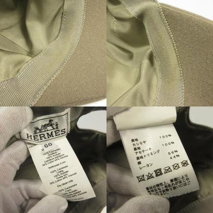 HERMES | Hermes Back Logo Embroidered Cap Gray