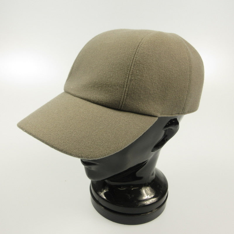 HERMES | Hermes Back Logo Embroidered Cap Gray