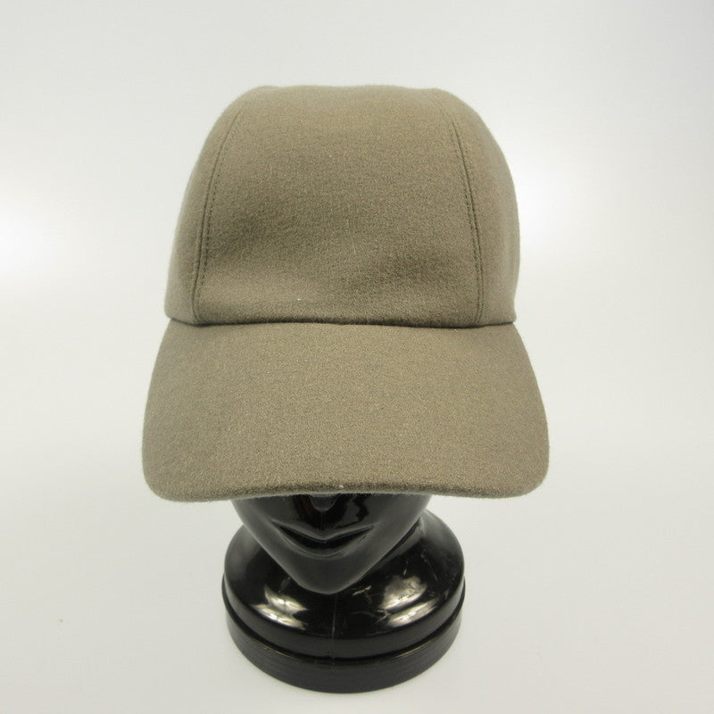 HERMES | Hermes Back Logo Embroidered Cap Gray