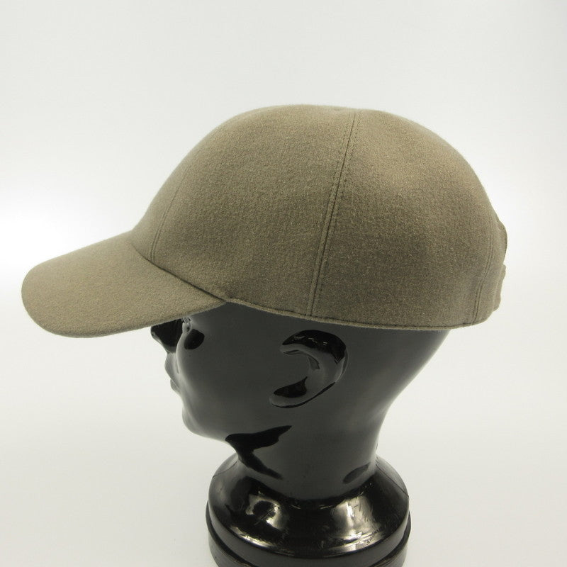 HERMES | Hermes Back Logo Embroidered Cap Gray