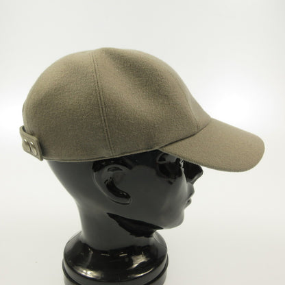 HERMES | Hermes Back Logo Embroidered Cap Gray
